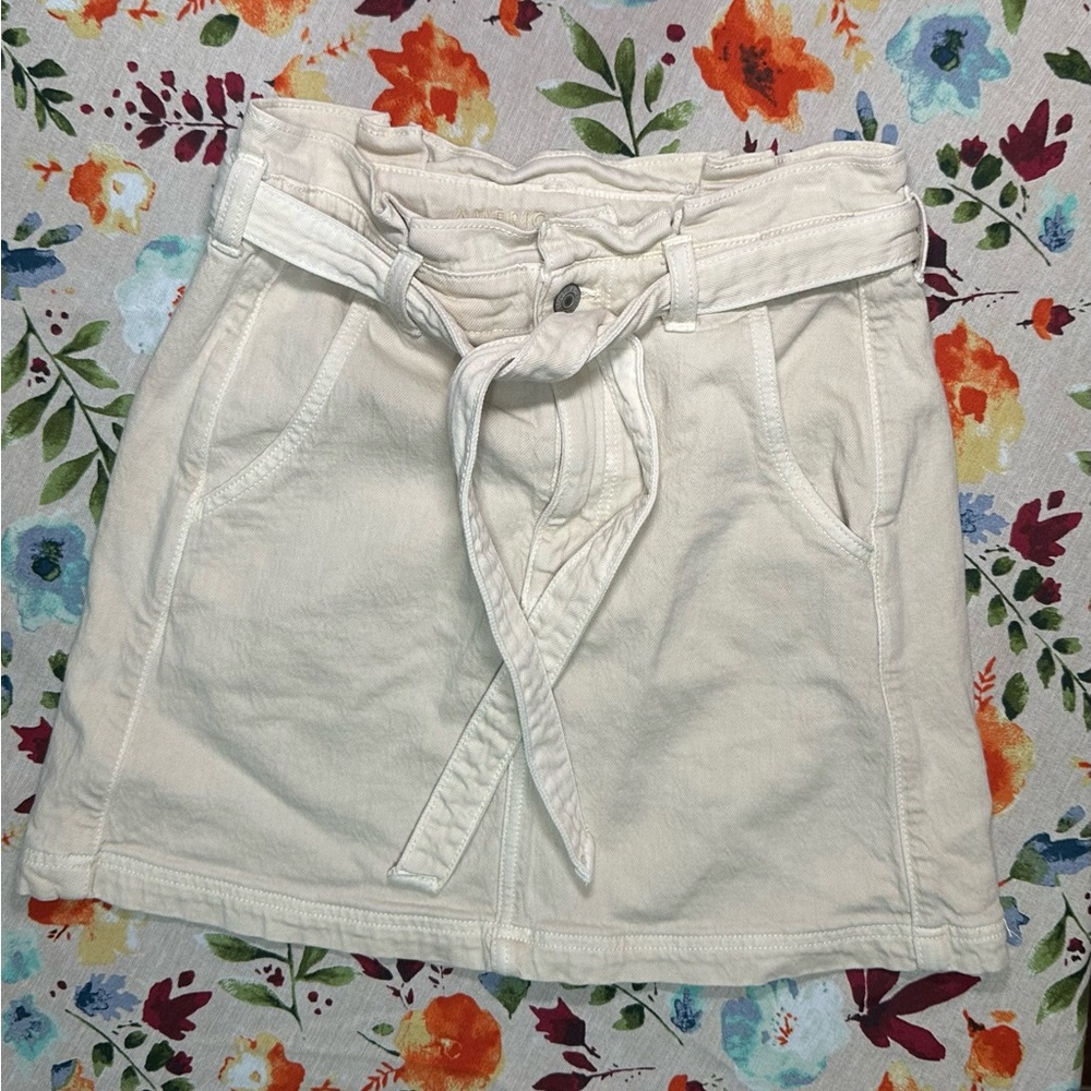 American Eagle Outfitters Cream Skirt